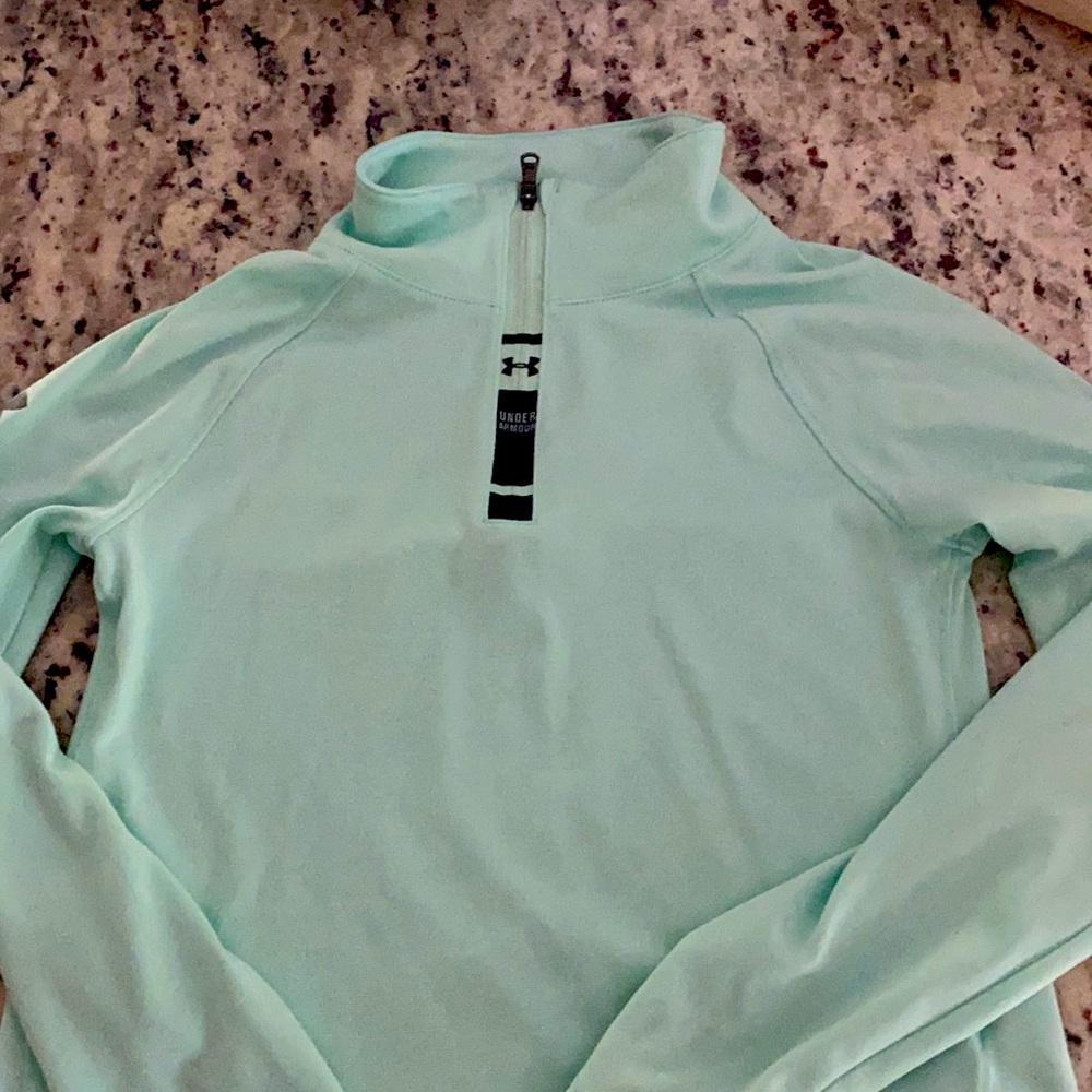 Mint green Under Armour pullover